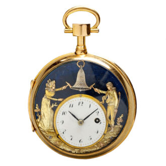 French gold quarter repeater with two jacquemarts Circa 1805