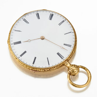 A fine gold French quarter repeating cylinder Circa 1840