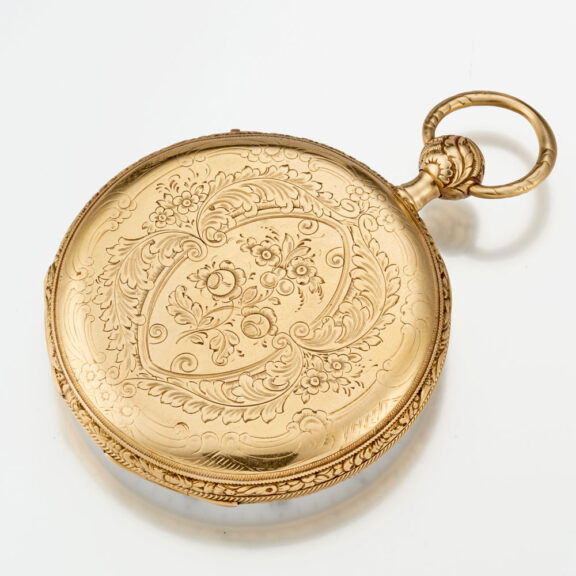 A fine gold French quarter repeating cylinder Circa 1840 A fine gold French quarter repeating cylinder Circa 1840
