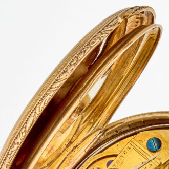 A fine gold French quarter repeating cylinder Circa 1840