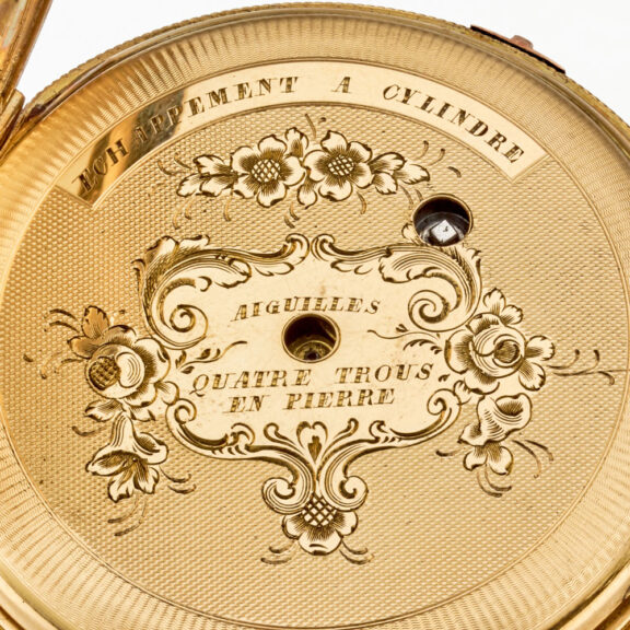 A fine gold French quarter repeating cylinder Circa 1840 A fine gold French quarter repeating cylinder Circa 1840