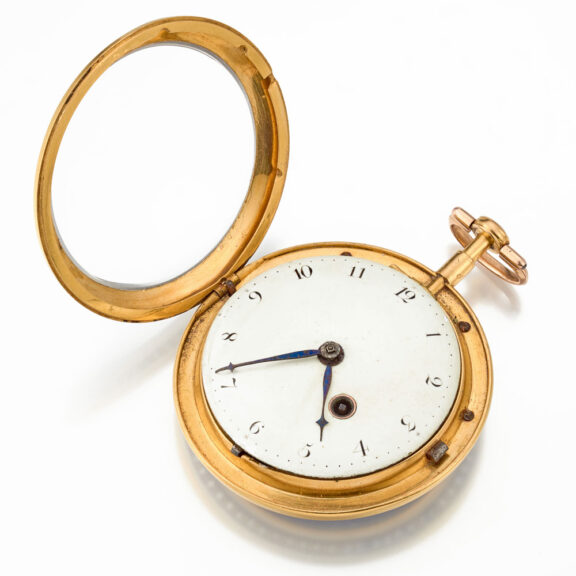A French verge watch in a gold and enamel case Circa 1785 A French verge watch in a gold and enamel case Circa 1785