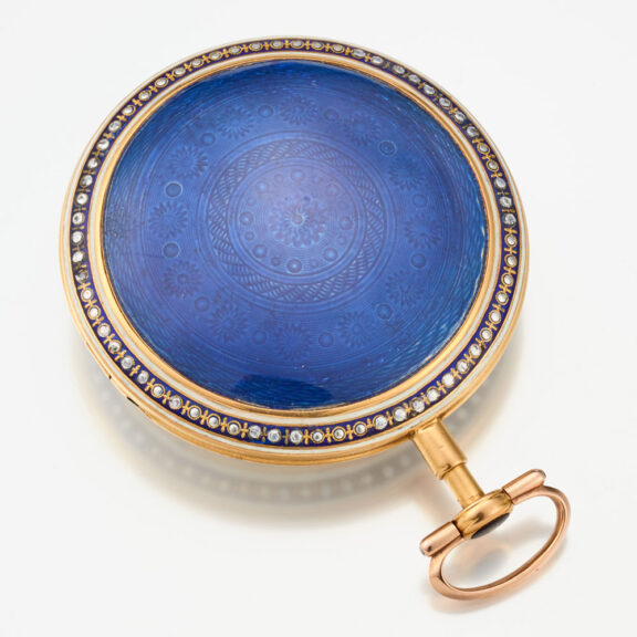 A French verge watch in a gold and enamel case Circa 1785 A French verge watch in a gold and enamel case Circa 1785
