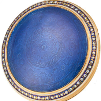 A French verge watch in a gold and enamel case Circa 1785
