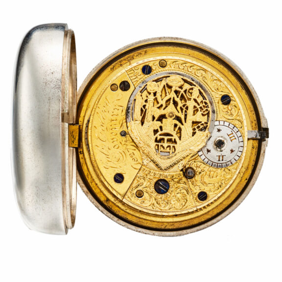 English silver masonic keywind verge watch Circa 1827 English silver masonic keywind verge watch Circa 1827