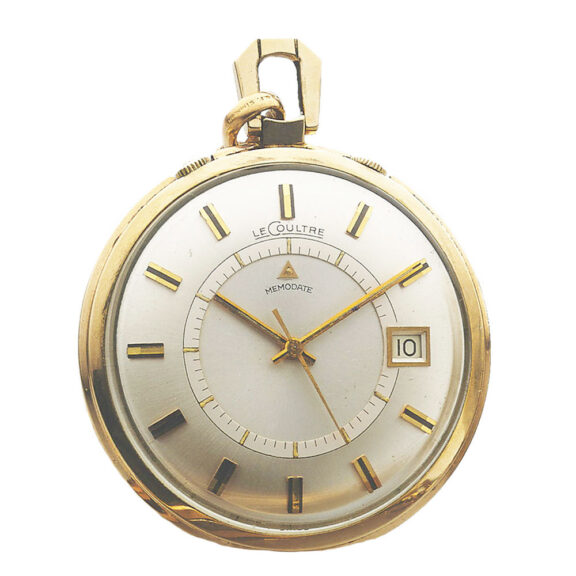 Swiss gilt center seconds watch with date and alarm Circa 1967