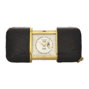 Swiss purse watch with triple calendar and moon phases Circa 1950