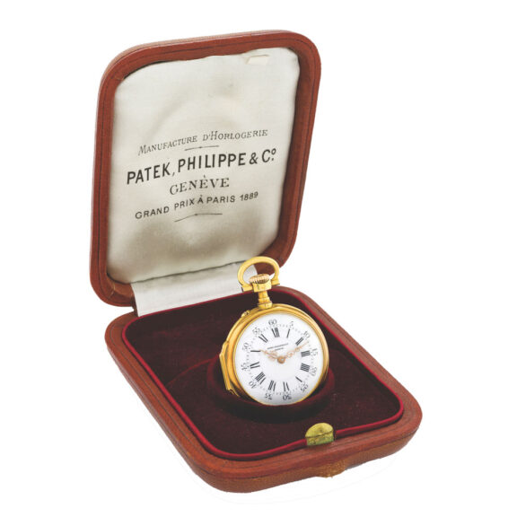 Swiss rose gold and diamond-set lady’s keyless pendant watch Circa 1896