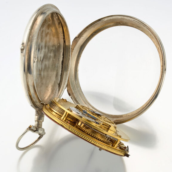 A French pocket watch with decentralized time Circa 1780 A French pocket watch with decentralized time Circa 1780