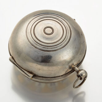 A French oignon pocket watch in a silver case Circa 1715