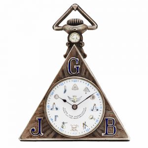 Fine Swiss silver triangle shaped Masonic lever watch Circa 1925