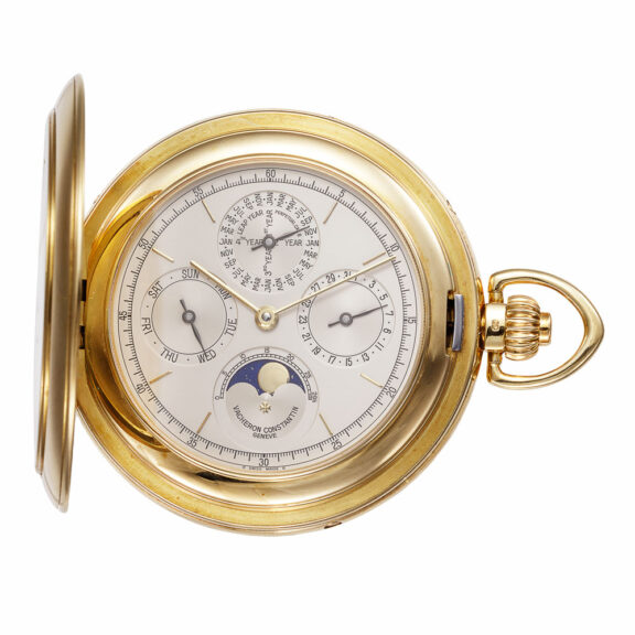 Swiss gold watch with six horological complications Circa 1995