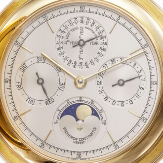 Swiss gold watch with six horological complications Circa 1995