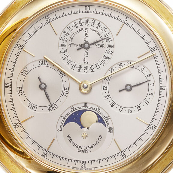 Swiss gold watch with six horological complications Circa 1995 Swiss gold watch with six horological complications Circa 1995