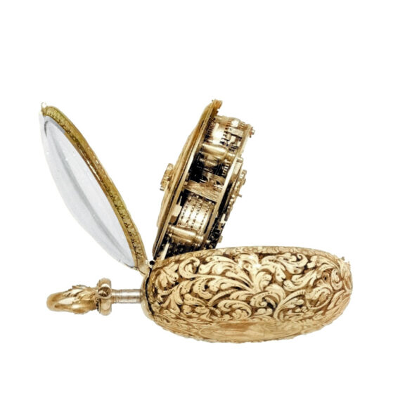 Swiss single-handed pair cased verge pocket watch Circa 1660 Swiss single-handed pair cased verge pocket watch Circa 1660