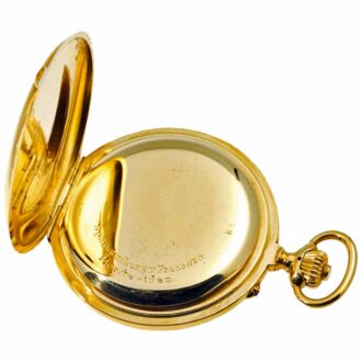 German gold Glashütte watch with chronograph Circa 1913