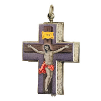 Swiss verge pendant watch in the shape of a crucifix Circa 1650