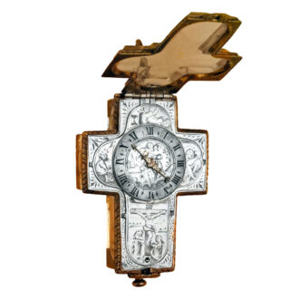 Swiss verge pendant watch in the shape of a crucifix Circa 1670