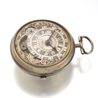 141a An early English verge watch with mock pendulum Circa 1720