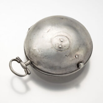 An early English verge watch with mock pendulum Circa 1720 An early English verge watch with mock pendulum Circa 1720
