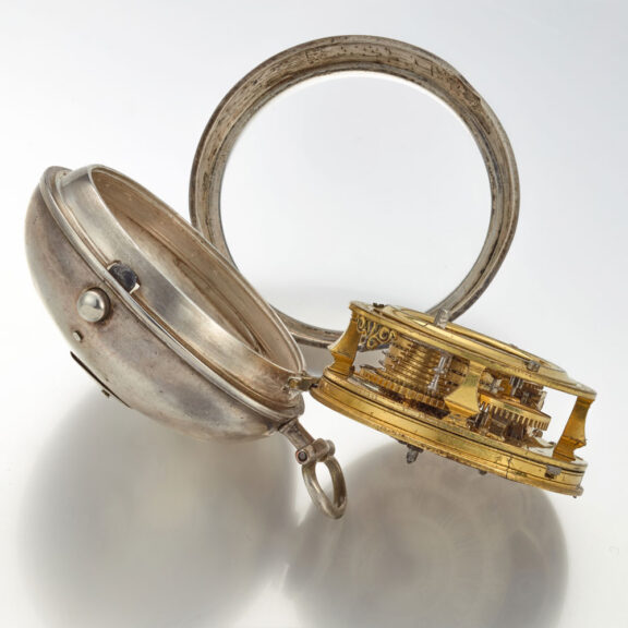 An early English verge watch with mock pendulum Circa 1720 An early English verge watch with mock pendulum Circa 1720
