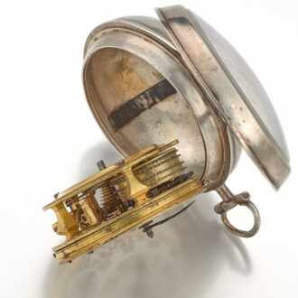 An early English verge watch with mock pendulum Circa 1720 An early English verge watch with mock pendulum Circa 1720