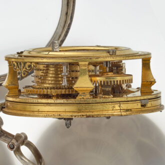 An early English verge watch with mock pendulum Circa 1720 An early English verge watch with mock pendulum Circa 1720