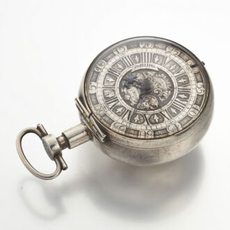 A Dutch verge pocket watch with champleve dial Circa 1700