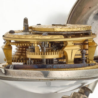 A Dutch verge pocket watch with champleve dial Circa 1700