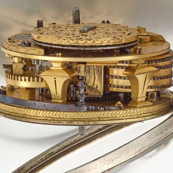 A Dutch verge pocket watch with champleve dial Circa 1700 A Dutch verge pocket watch with champleve dial Circa 1700