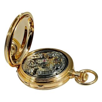 Swiss minute repeating watch with split seconds Circa 1910