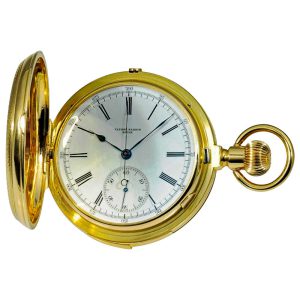 Swiss heavy gold minute repeating pocket watch Circa 1980