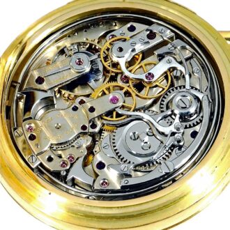 Swiss heavy gold minute repeating pocket watch Circa 1980