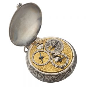 Important astronomical verge with full calendar Circa 1650