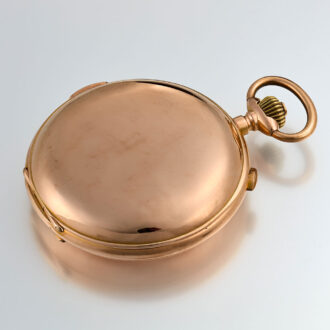 A Swiss 18k gold complicated lever pocket watch Circa 1900