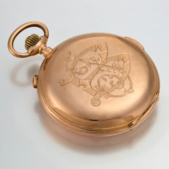 A Swiss 18k gold complicated lever pocket watch Circa 1900