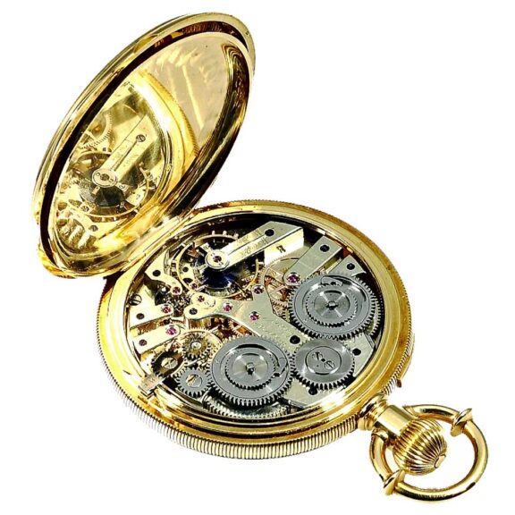 Danish pocket watch with a rare hand setting mechanisme Circa 1857 Danish pocket watch with a rare hand setting mechanisme Circa 1857