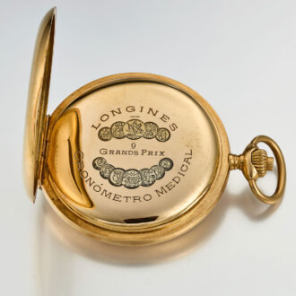 A 18 carat gold Swiss doktors watch with register Circa 1915
