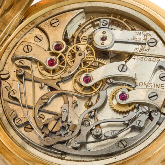 A 18 carat gold Swiss doktors watch with register Circa 1915