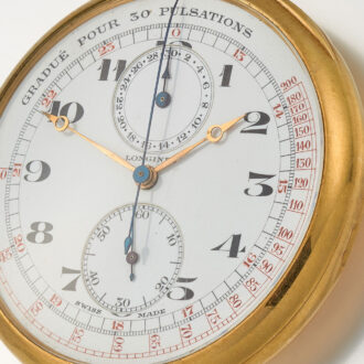 A 18 carat gold Swiss doktors watch with register Circa 1915