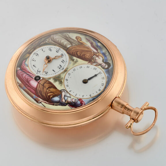 Very fine French 18K gold verge watch with date Circa 1793 Very fine French 18K gold verge watch with date Circa 1793
