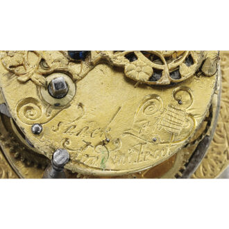 Small English octagonal pre-hairspring verge Circa 1640