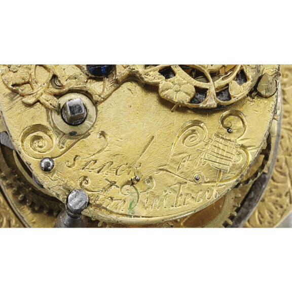 Small English octagonal pre-hairspring verge Circa 1640 Small English octagonal pre-hairspring verge Circa 1640