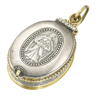 English silver and gilt metal pre-hairspring verge Circa 1640