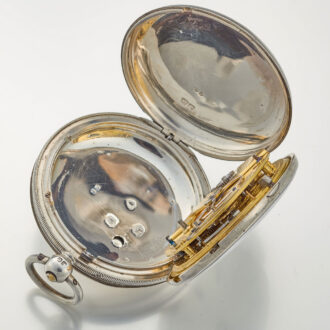 An English silver stopable seconds lever watch Circa 1850