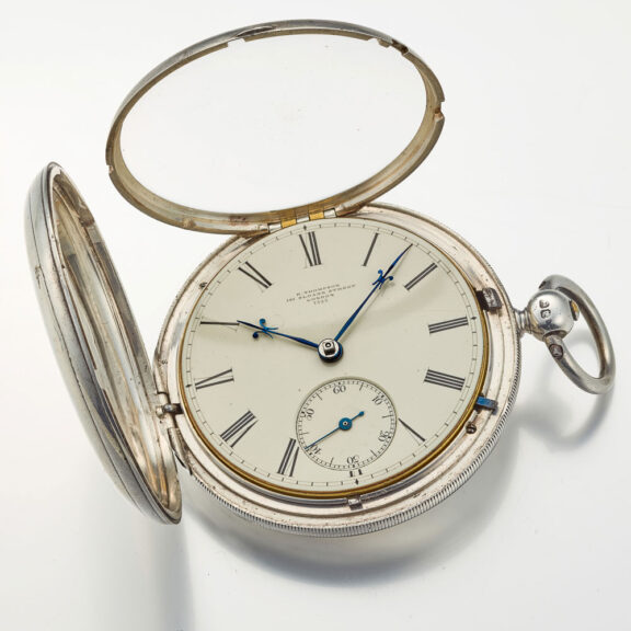 An English silver stopable seconds lever watch Circa 1850 An English silver stopable seconds lever watch Circa 1850