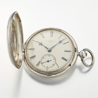 An English silver stopable seconds lever watch Circa 1850