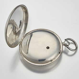 An English silver stopable seconds lever watch Circa 1850