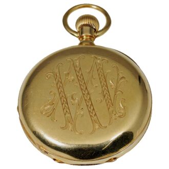 Swiss 18k gold precision pocket watch Circa 1890