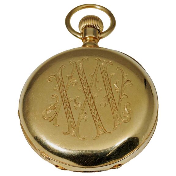 Swiss 18k gold precision pocket watch Circa 1890 Swiss 18k gold precision pocket watch Circa 1890